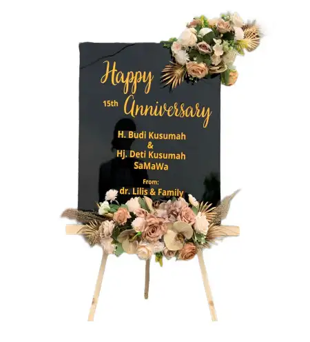 Papan Bunga Akrilik Doroampel