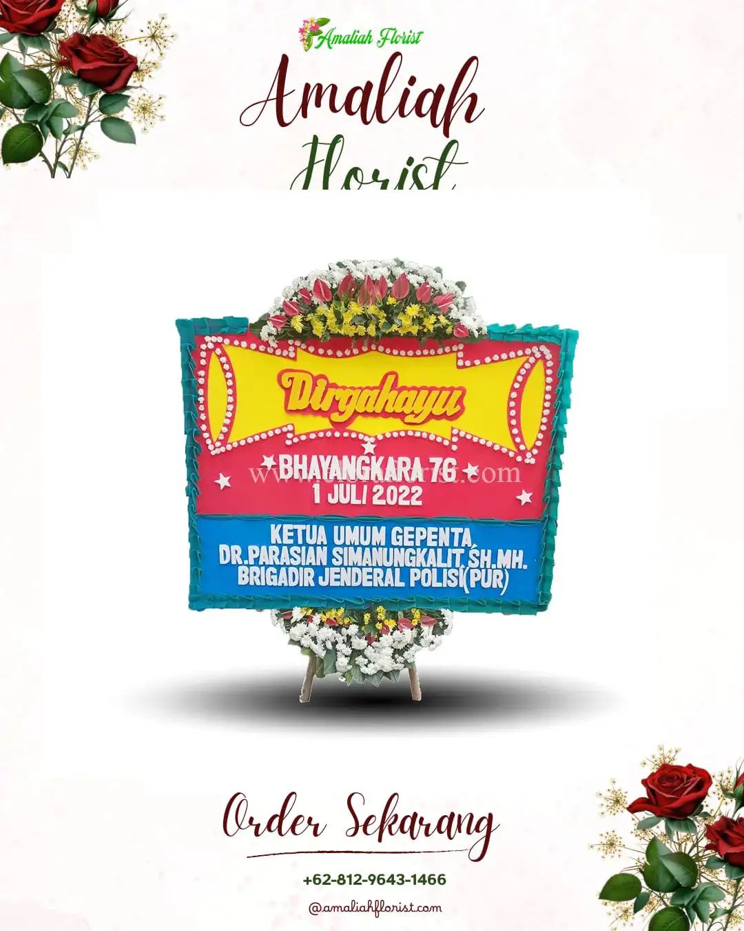 Papan Bunga HUT Ulang Tahun Doroampel